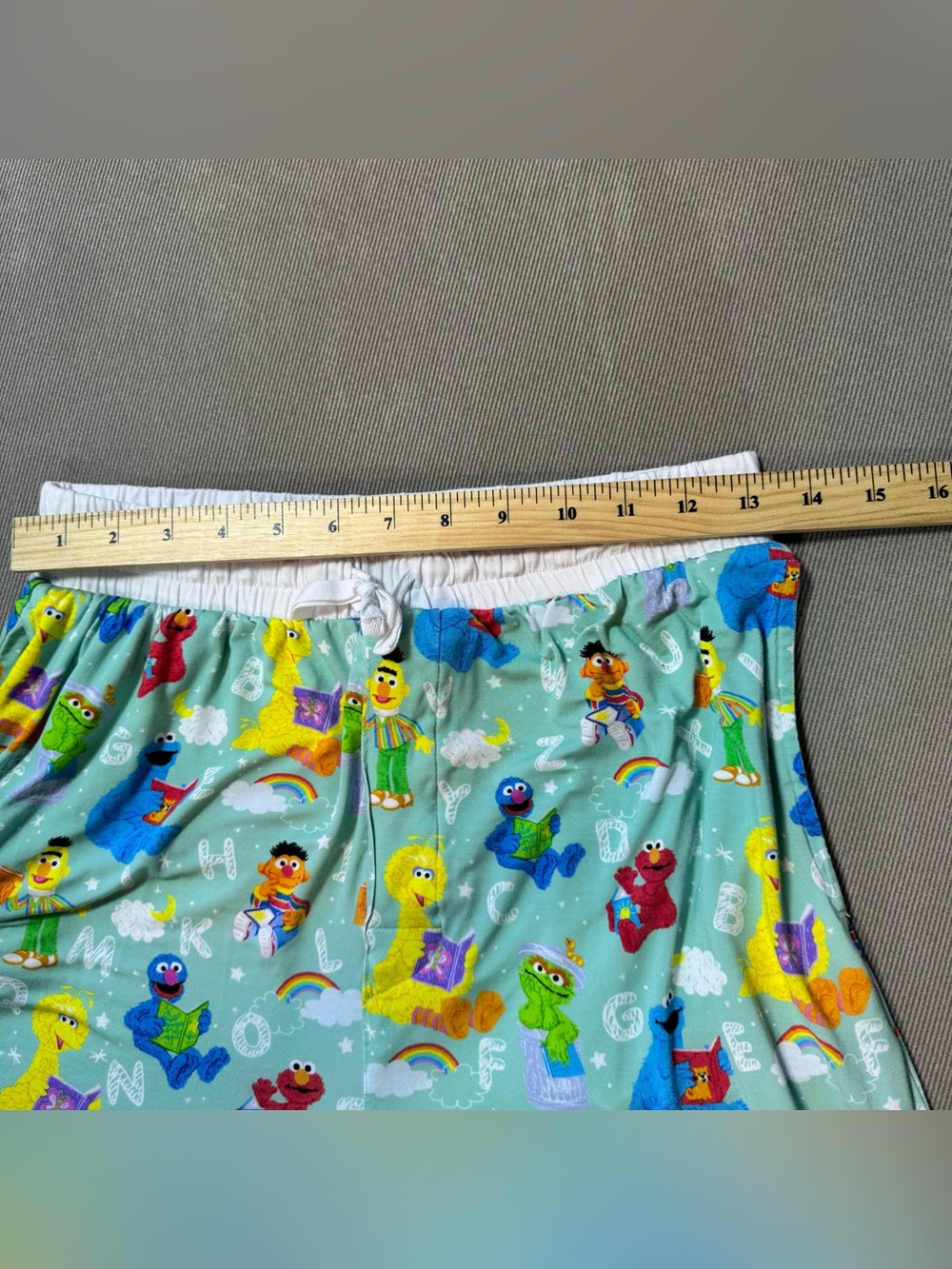 Little Sleepies Womens Spelling With Sesame Street Pajama Set Size Medium - Picture 15 of 16